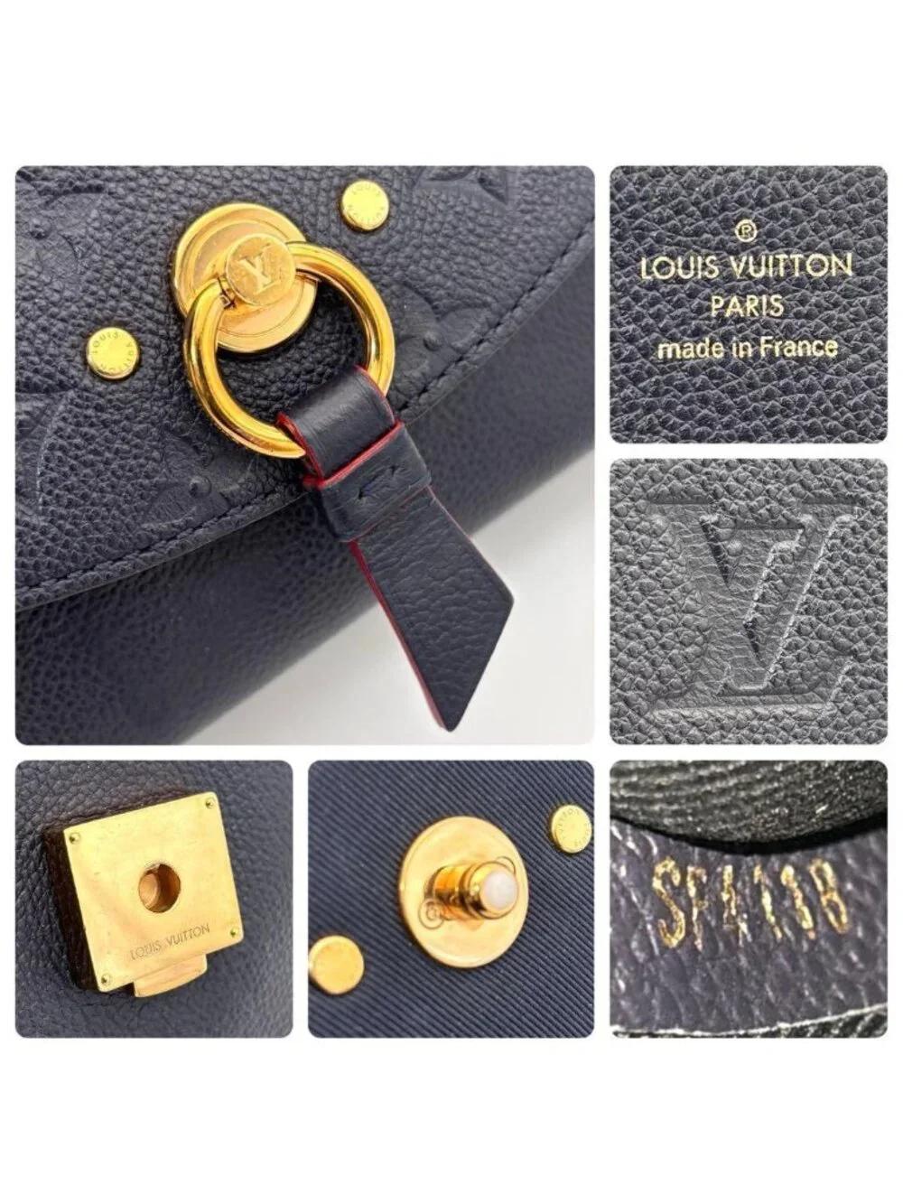 Louis Vuitton Monogram Empreinte Blanche BB Shoulder Bag